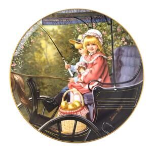 Amish Reco 1984 Surrey Ride Sandra Kuck Plate 9.3" w/ COA & Box #39642A